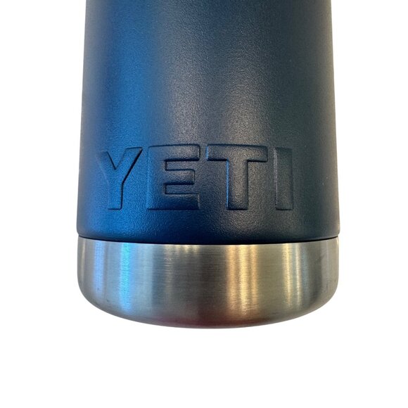 Yeti Rambler 18 oz Water Bottle Straw Lid Top Blue NWOT Two Straws - Picture 6 of 10